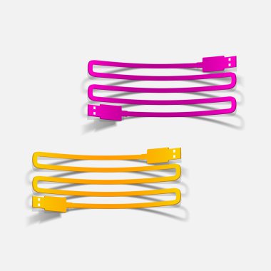 gerçekçi tasarım öğesi: usb kablosu