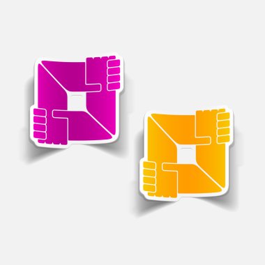 gerçekçi tasarım öğesi: el sıkışma