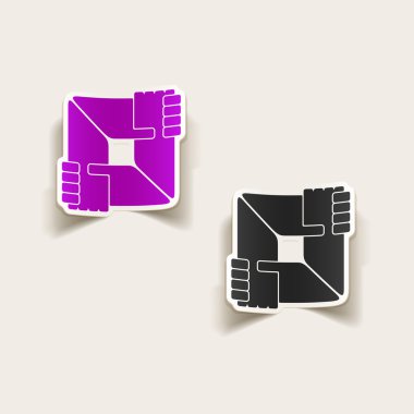 gerçekçi tasarım öğesi: el sıkışma