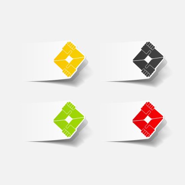 gerçekçi tasarım öğesi: el sıkışma