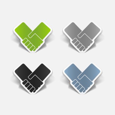 gerçekçi tasarım öğesi: el sıkışma