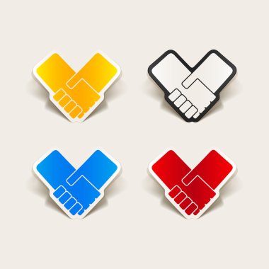 gerçekçi tasarım öğesi: el sıkışma