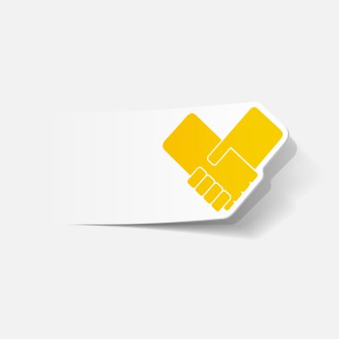 gerçekçi tasarım öğesi: el sıkışma