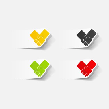 gerçekçi tasarım öğesi: el sıkışma