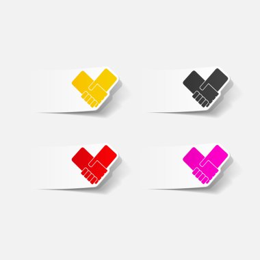 gerçekçi tasarım öğesi: el sıkışma