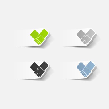 gerçekçi tasarım öğesi: el sıkışma