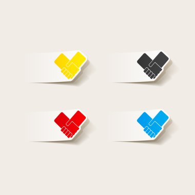 gerçekçi tasarım öğesi: el sıkışma