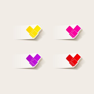 gerçekçi tasarım öğesi: el sıkışma