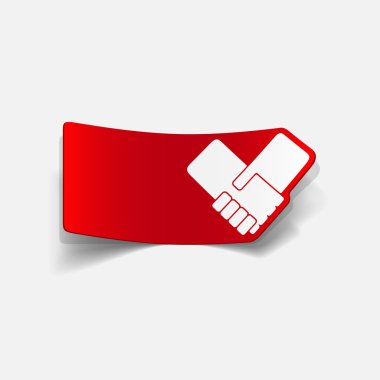 gerçekçi tasarım öğesi: el sıkışma