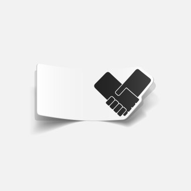 gerçekçi tasarım öğesi: el sıkışma