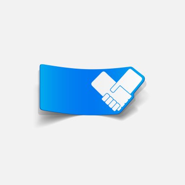 gerçekçi tasarım öğesi: el sıkışma