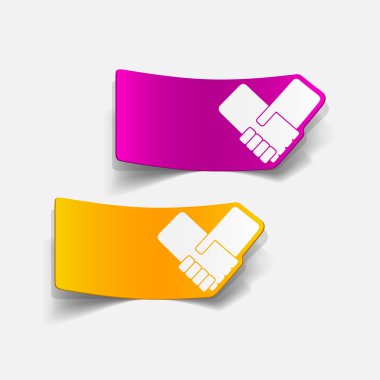 gerçekçi tasarım öğesi: el sıkışma