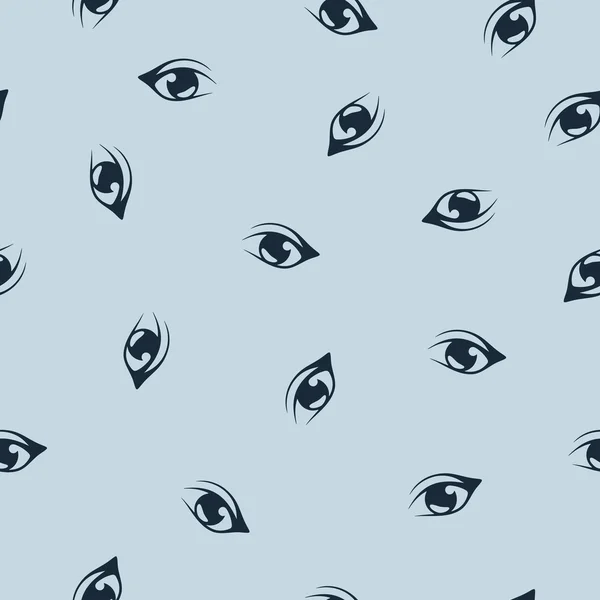 Seamless background: eye — Stock Vector
