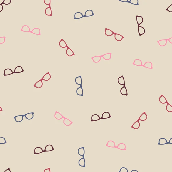 Fondo sin costuras: gafas — Vector de stock