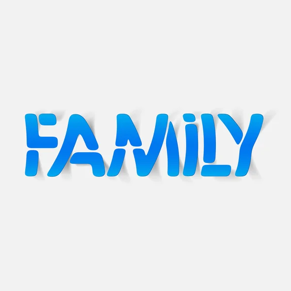 Elemento de design realista: família — Vetor de Stock