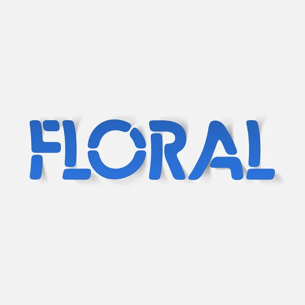 Élément de design réaliste : floral — Image vectorielle