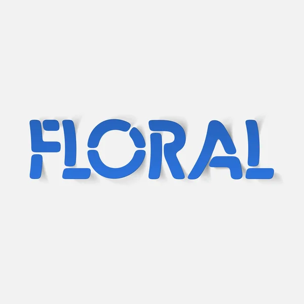 Elemento de design realista: floral — Vetor de Stock