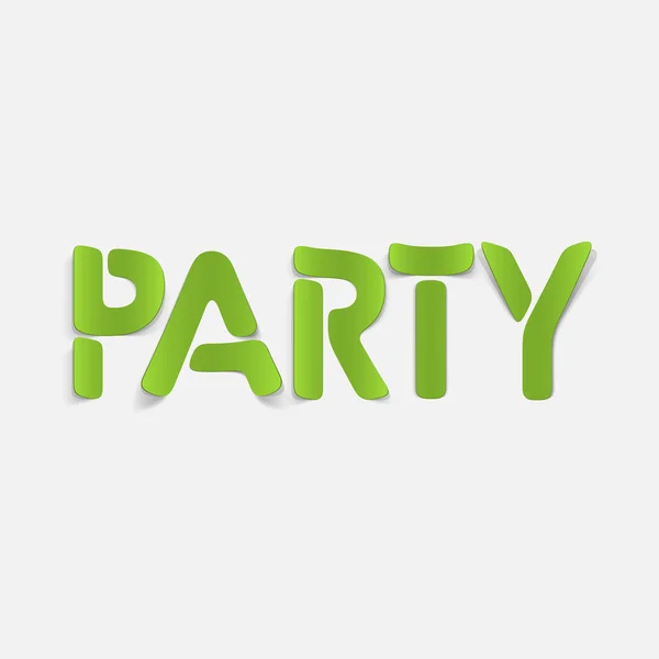 Realistische ontwerpelement: partij — Stockvector