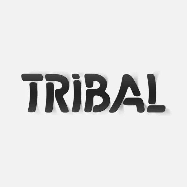 Élément de conception réaliste : tribal — Image vectorielle