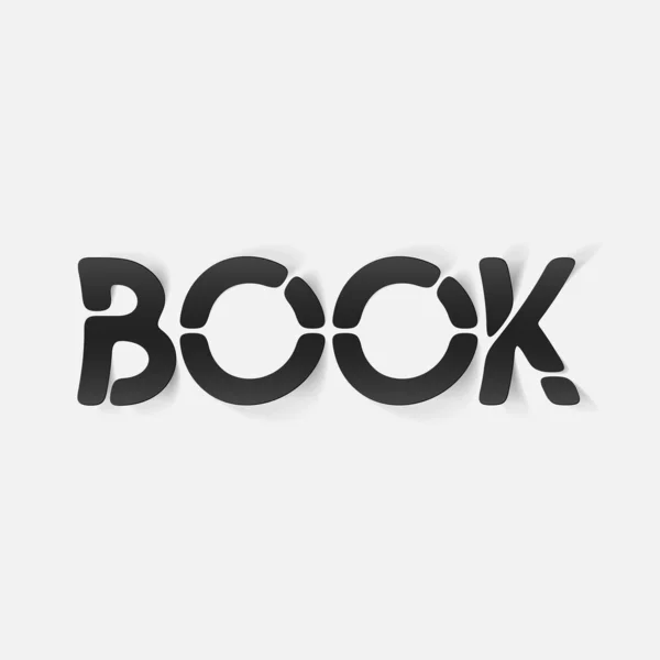 Elemento de diseño realista: libro — Vector de stock