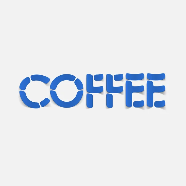 Elemento di design realistico: caffè — Vettoriale Stock