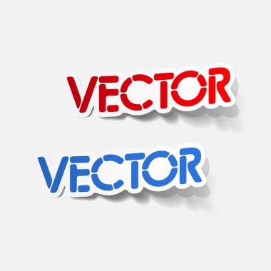 gerçekçi tasarım öğesi: vektör