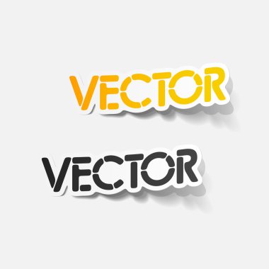 gerçekçi tasarım öğesi: vektör