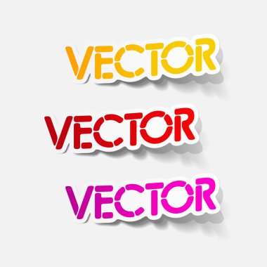 gerçekçi tasarım öğesi: vektör