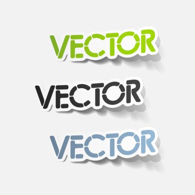 gerçekçi tasarım öğesi: vektör