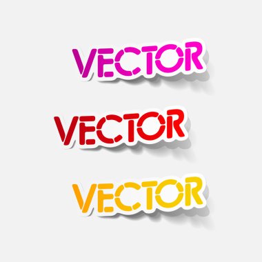 gerçekçi tasarım öğesi: vektör