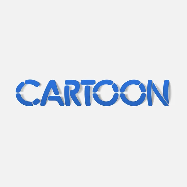 Realistische ontwerpelement: cartoon — Stockvector