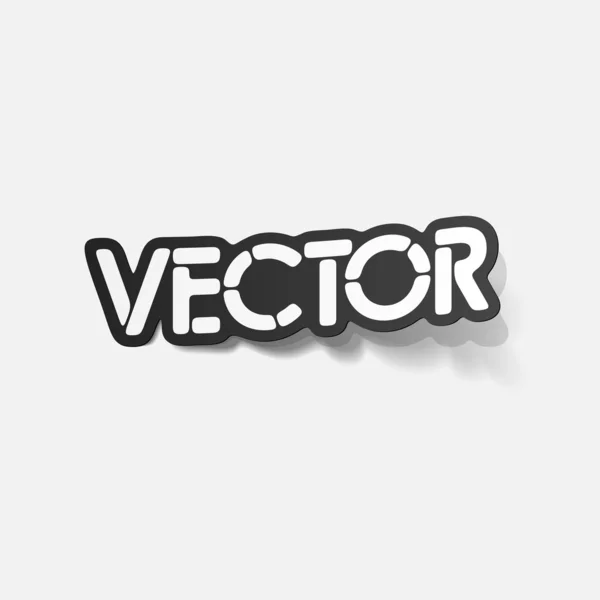 Elemento de diseño realista: vector — Vector de stock