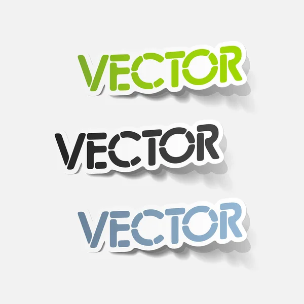 Elemento de diseño realista: vector — Vector de stock