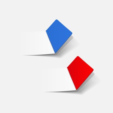 gerçekçi tasarım öğesi: dikdörtgen, dikiş, köşe