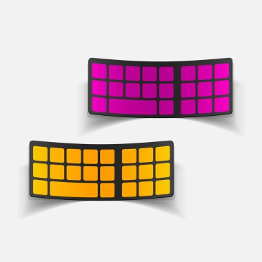 gerçekçi tasarım öğesi: klavye