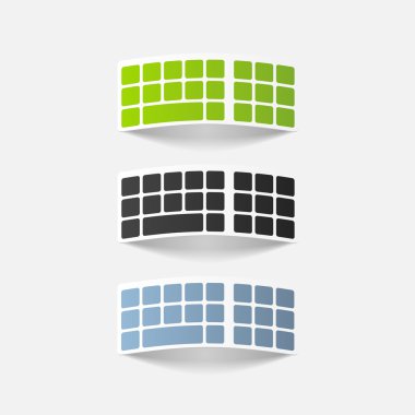 gerçekçi tasarım öğesi: klavye