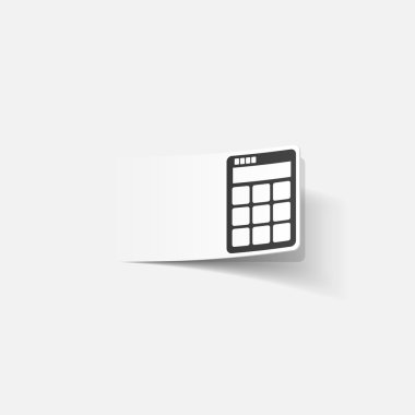 gerçekçi tasarım öğesi: hesap makinesi