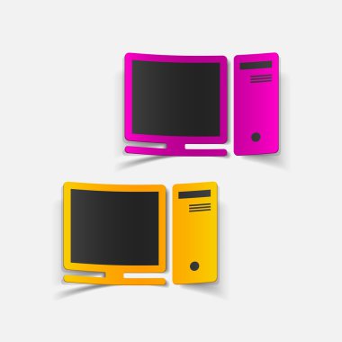 gerçekçi tasarım öğe: bilgisayar