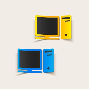 gerçekçi tasarım öğe: bilgisayar