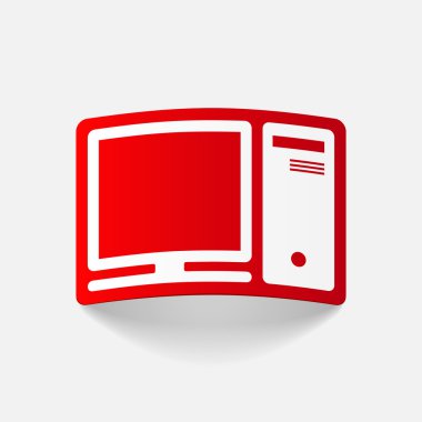 gerçekçi tasarım öğe: bilgisayar