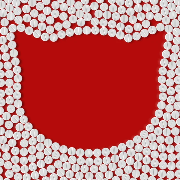 Pille, Tablette, Katze — Stockvektor