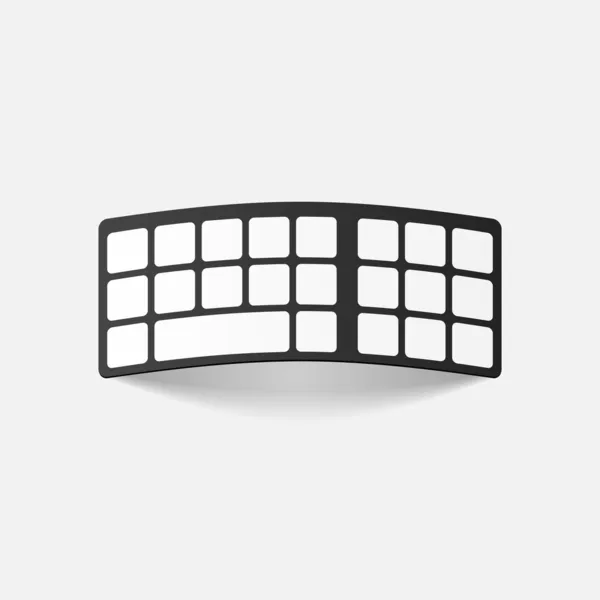 Realistisk design element: tastatur – Stock-vektor