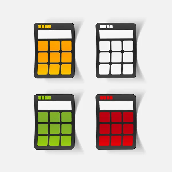 Projekt realistyczny element: kalkulator — Wektor stockowy