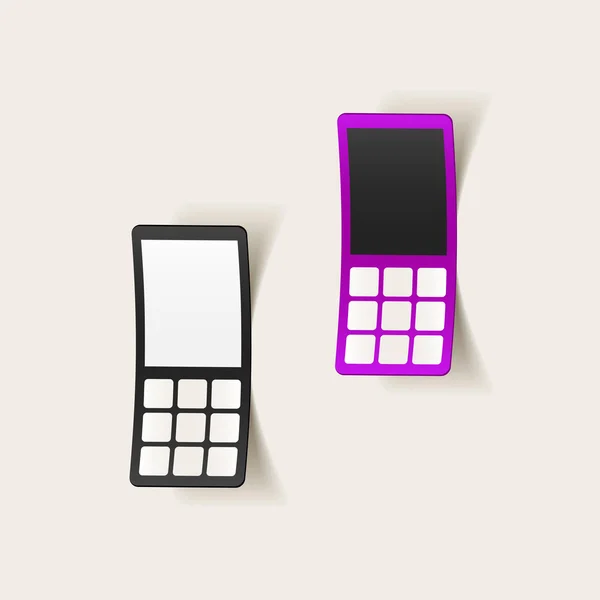 Реалістичний елемент дизайну: мобільний телефон — стоковий вектор