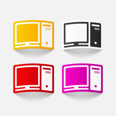 gerçekçi tasarım öğe: bilgisayar