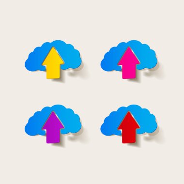 gerçekçi tasarım öğesi: beyin, ok