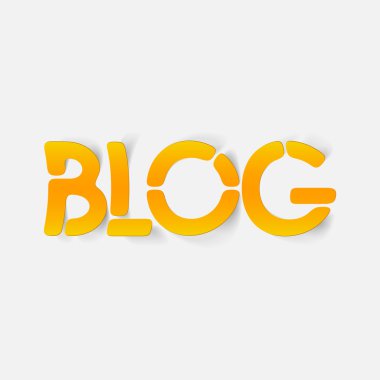 gerçekçi tasarım öğesi: blog