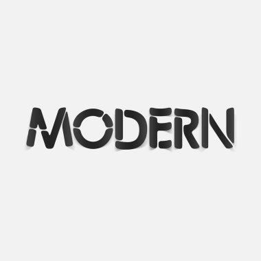 gerçekçi tasarım öğesi: modern