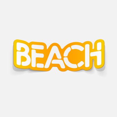 gerçekçi tasarım öğesi: plaj