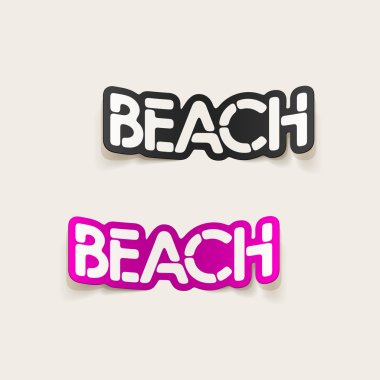 gerçekçi tasarım öğesi: plaj